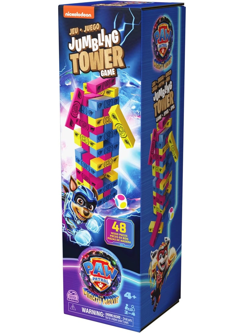 Spinmaster 🧱 Paw Patrol Jumbling Tower Game – The Mighty Movie | Spin Master Games - Image 5